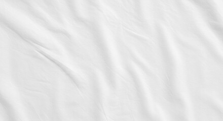 White Fabric Texture Wrinkled Cloth Background Soft Drape Smooth Surface Elegant Clean Minimalist