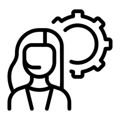 Customer Support line icon
