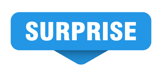 surprise sticker. surprise sign on transparent background