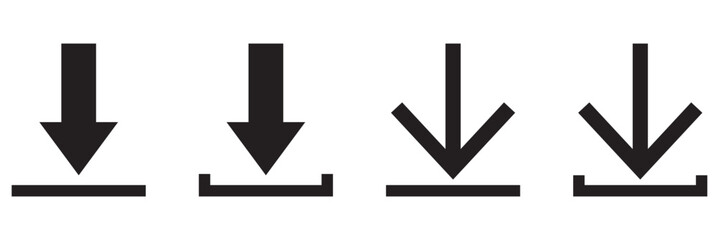 Download flat vector icon. install symbol. Download icon. Modern, simple flat vector illustration. Download icon vector illustration, file download symbol isolated, Software download icon, upload icon