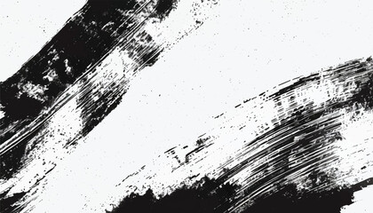 Black and white Grunge background.  Abstract monochrome vector texture. Grunge Texture Vector Isolated on White Background. Background of cracks, scuffs, chips, stains, ink spots, lines. EPS10.