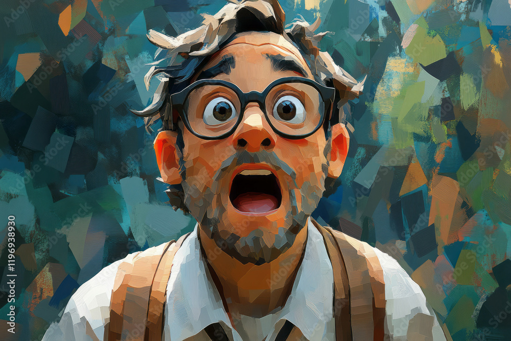 Aufkleber A forgetful teacher constantly mixes up studentsâ€™ names and assignments, creating a series of funny classroom moments,