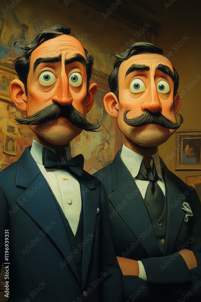 Poster a duo of bumbling detectives solve mysteries through a series of funny miscommunications and acciden