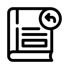 book return line icon