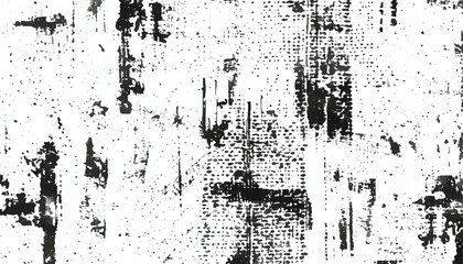 Black and white Grunge background.  Abstract monochrome vector texture. Grunge Texture Vector Isolated on White Background. Background of cracks, scuffs, chips, stains, ink spots, lines. EPS10.