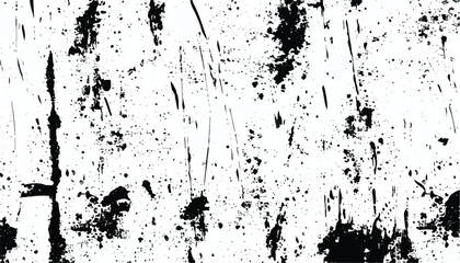 Fototapeta premium Black and white Grunge background. Abstract monochrome vector texture. Grunge Texture Vector Isolated on White Background. Background of cracks, scuffs, chips, stains, ink spots, lines. EPS10.