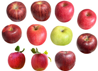 切り抜き透過素材セットー林檎（単品）