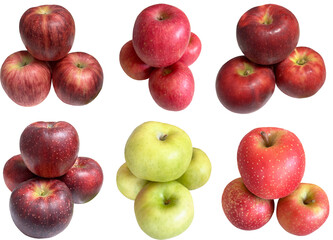 切り抜き透過素材セットー林檎（セット）