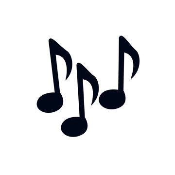 notes audio music note vector symbol sign icon illustration