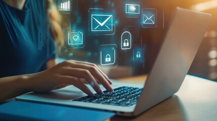 Obraz premium Secure Online Communication