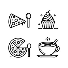 your minimalist bread icon with clean lines on a white background