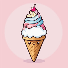 Cute ice cream Delight