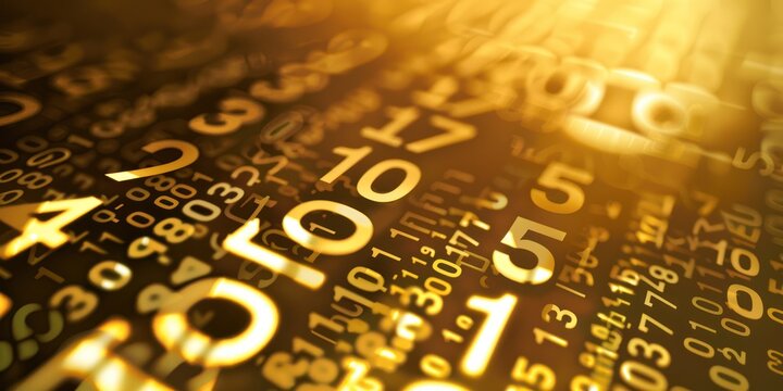 banking and finance money numbers digits data graphs cyber binary gold code