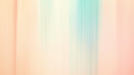 Fototapeta premium Soft Pastel Gradient Background with Vertical Lines and Blurred Effects in Subtle Colors of Blue, Peach, and Cream for Artistic and Creative Projects