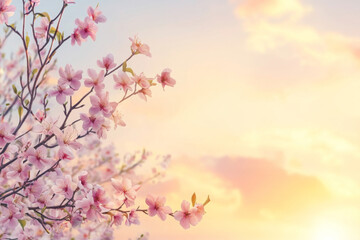 Marketing Billboard. Blank Exterior Sign against a Sunset Sky. Design Template