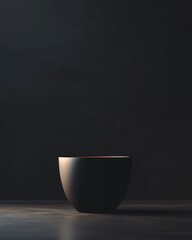 Dark bowl studio product background mockup