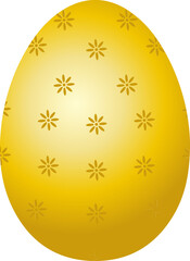 Easter cute golden eggs