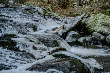 Ein frostiger Tag im niederbayerischen Perlbachtal