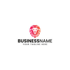 Lion Head Face Logo Design