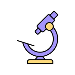 Icon a MICROSCOPE, isolated against a clean background.