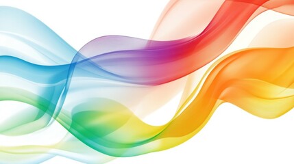 Rainbow Abstract Swirls: A Vibrant Display of Color and Flow