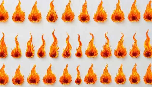 Motif de flammes rougeoyantes