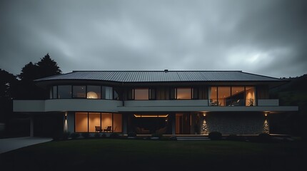 Playful Sustainable New Zealand Home: Curved Walls, Timber & Stone Facade, Porthole Windows, Native Garden, Māori Motifs, Solar Panels

