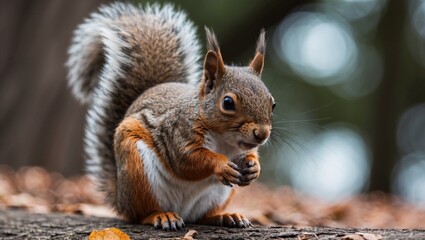 Obraz premium squirrel in the park