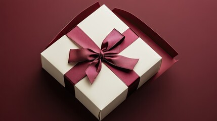 Blank White Gift Box Open for Customizable Present Ideas