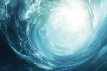 Icy Blue Swirling Vortex of Energy


