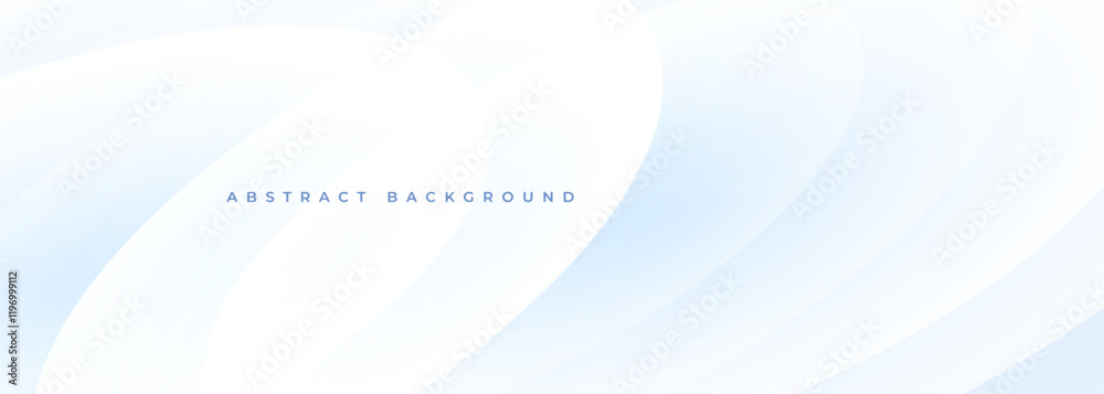 Poster white and soft blue abstract modern wide background with circle shapes. vector illustration