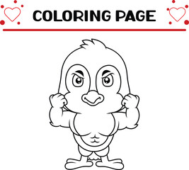 cute blue bird coloring page for kids