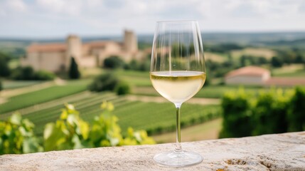 Obraz premium Wine Tasting Tour for Foodies in Scenic Vineyard Landscape