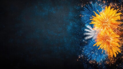 Festive Fireworks Display at Night