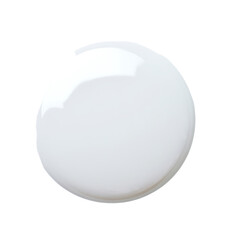White Round Liquid Spill Isolated Background Texture Design Element Perfect for Cosmetics Product Presentation Advertising Clean Minimalist Style Graphic Resource High Resolution Image Professional   