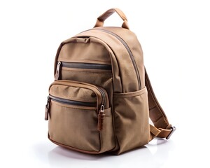 Naklejka premium backpack isolated on white background