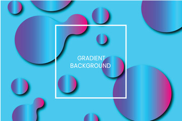 A vibrant, modern gradient background features a dark purple base with fluid and circular shapes in pink, orange, and yellow gradient tones