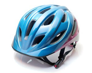 Fototapeta premium bicycle helmet isolated on a white background