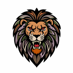lion head illustration