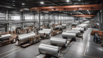 a large room with lots of machines and machinery