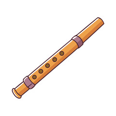 flute vector icon, flute vector illustration -simple illustration of flute, perfect for flute logos and icons and themed design 