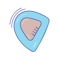 acoustic guitar pick vector icon, acoustic guitar pick vector illustration -simple illustration of acoustic guitar pick, perfect for acoustic guitar pick logos and icons and themed design 