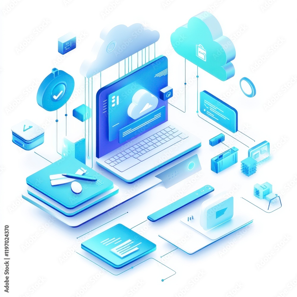Aufkleber innovative cloud-based cms solutions for modern businesses digital workspace technology environment 