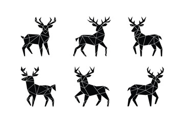 Fototapeta premium set of birds silhouettes