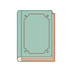 vintage book cover vector icon, vintage book cover vector illustration -simple illustration of vintage book cover, perfect for vintage book cover logos and icons and themed design 