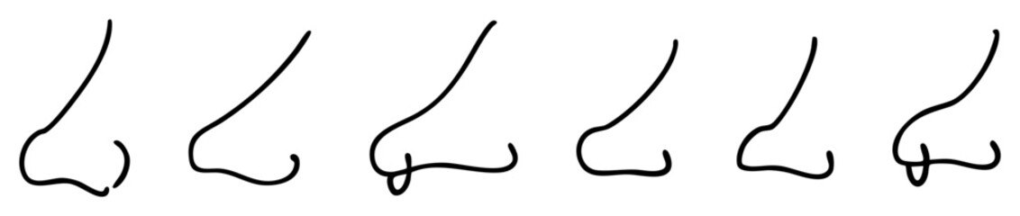 nose vector silhouette