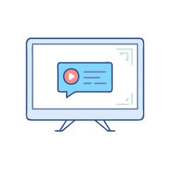 tv with subtitles vector icon, tv with subtitles vector illustration -simple illustration of tv with subtitles, perfect for tv with subtitles logos and icons and themed design 