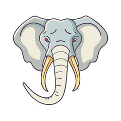 elephant tusks vector icon, elephant tusks vector illustration -simple illustration of elephant tusks, perfect for elephant tusks logos and icons and themed design 