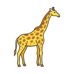 giraffe silhouette vector icon, giraffe silhouette vector illustration -simple illustration of giraffe silhouette, perfect for giraffe silhouette logos and icons and themed design 