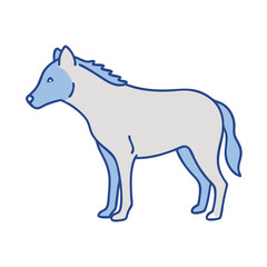 hyena silhouette vector icon, hyena silhouette vector illustration -simple illustration of hyena silhouette, perfect for hyena silhouette logos and icons and themed design 